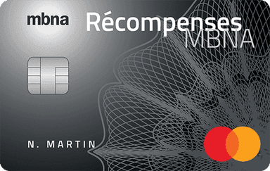Carte de crédit Mastercardᴹᴰ Platine Plusᴹᴰ récompenses MBNA (Québec)